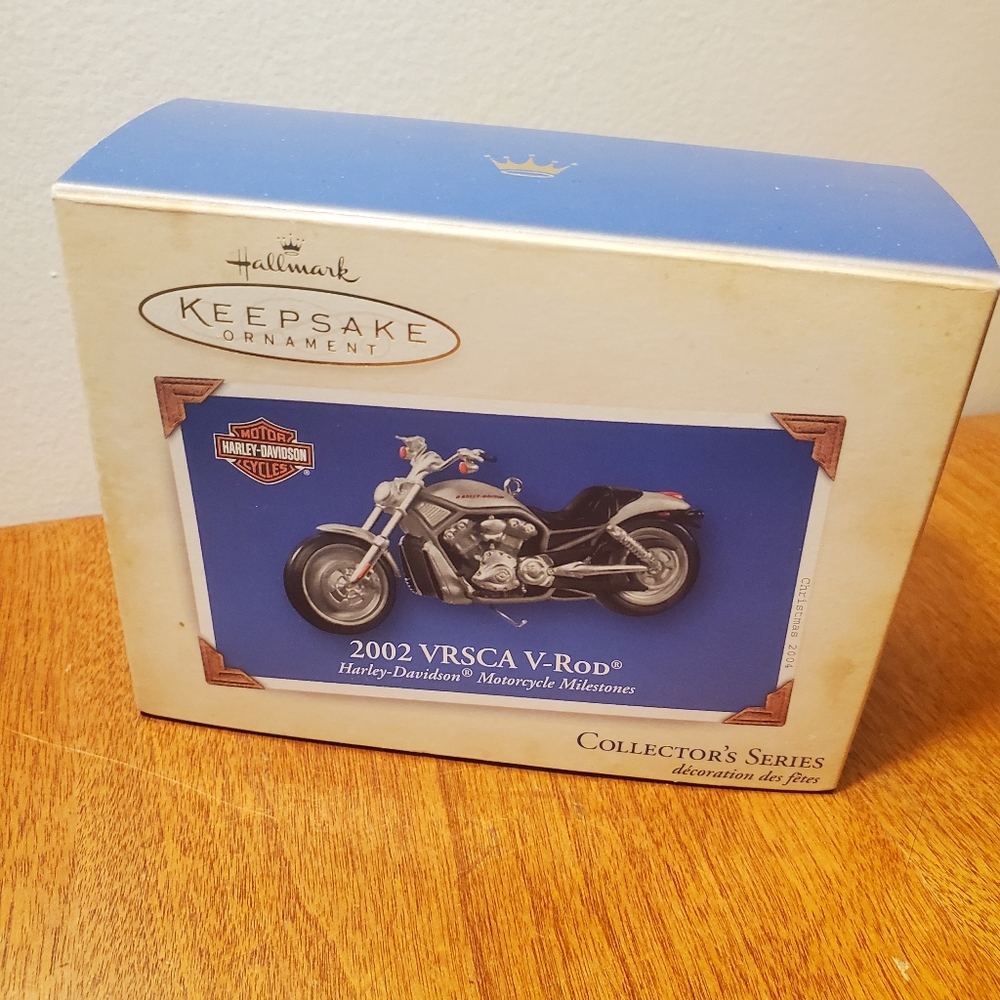 Hallmark Holiday Nib Hallmark Keepsake Harley Davidson 2002 Vrsca V-Rod